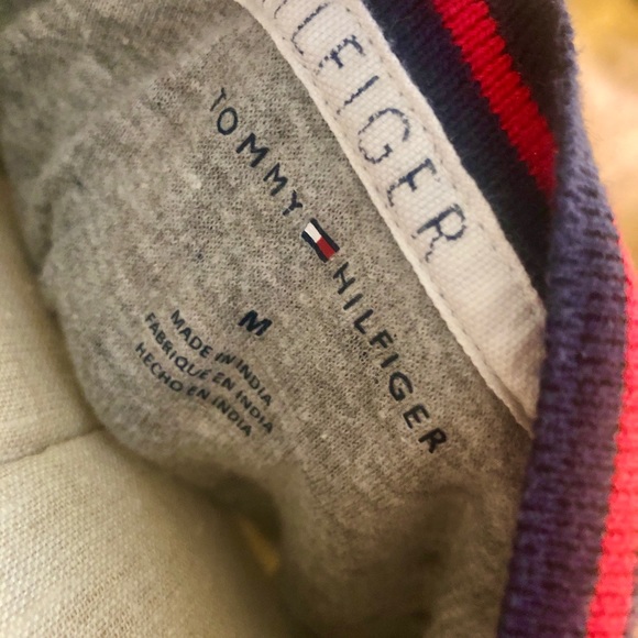 Tommy Hilfiger Nightgown Large Gray Flag Hearts Medium - Picture 3 of 3